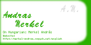 andras merkel business card